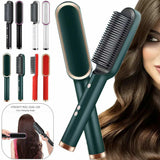 Hair Straightener Brush – Fast Heating Ceramic Hot Comb | Anti-Scald Styling Tool