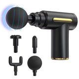 Massage Gun Deep Tissue – Handheld Muscle Massager with 4 Heads | Quiet & Powerful Pain Relief Tool