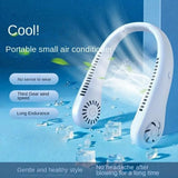 Mini Hanging Neck Fan – 3-Speed Portable USB Fan for Outdoor, Office & Sports (Random Color)