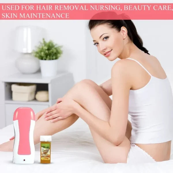 Roll-On Wax Heater – Portable Hot Wax Cartridge for Easy Hair Removal | Epilator for Smooth Skin